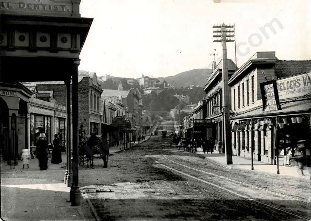 UNKNOWN - Manners Street, Wellington, c.1886/1887 Image 1++