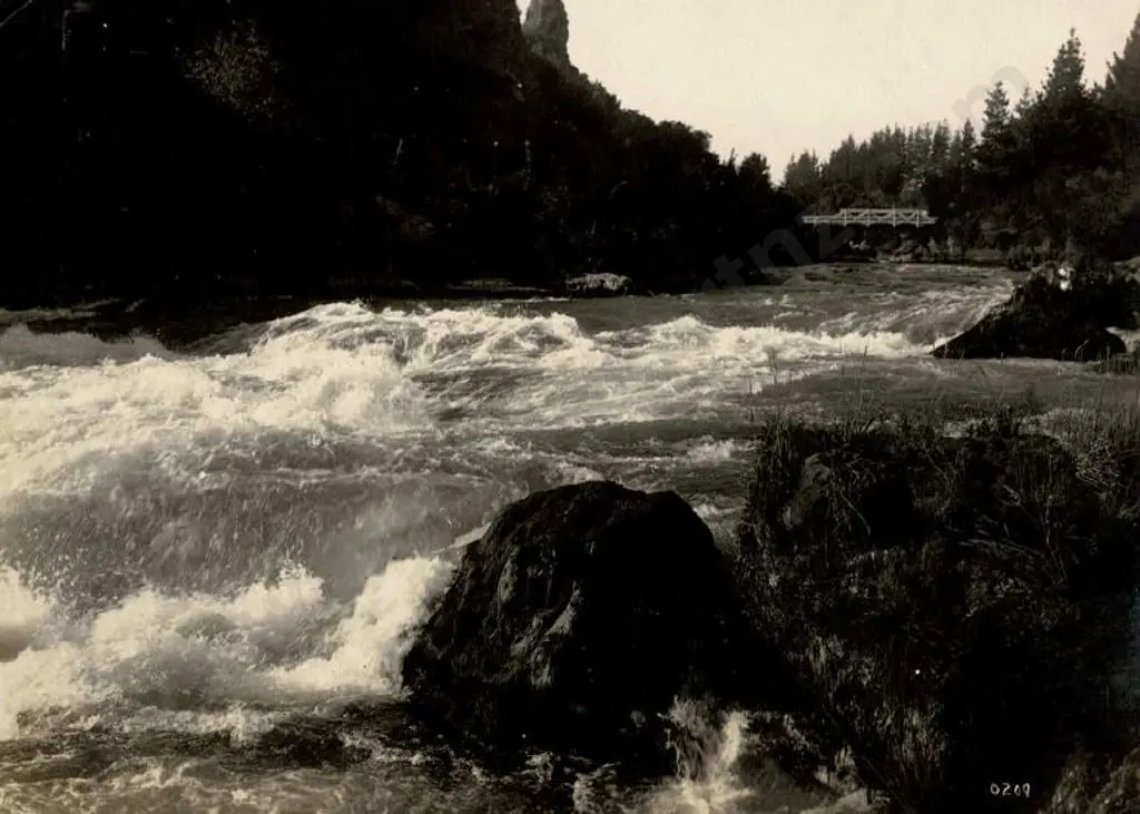 NZ GOVT PUBLICITY (Early 20th Cent.) - Atiamuri, Waikato River, c.1910 Image 1++