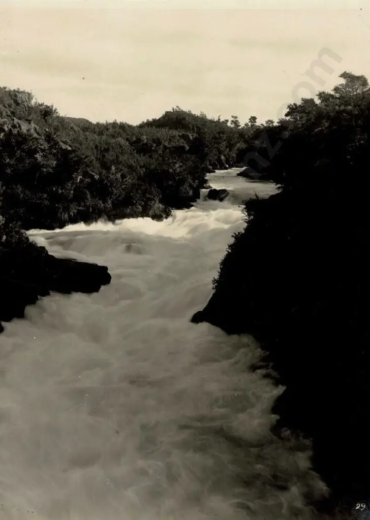 NZ GOVT PUBLICITY (Early 20th Cent.) - Aratiatia Rapids, Taupo, c.1910 Image 1++