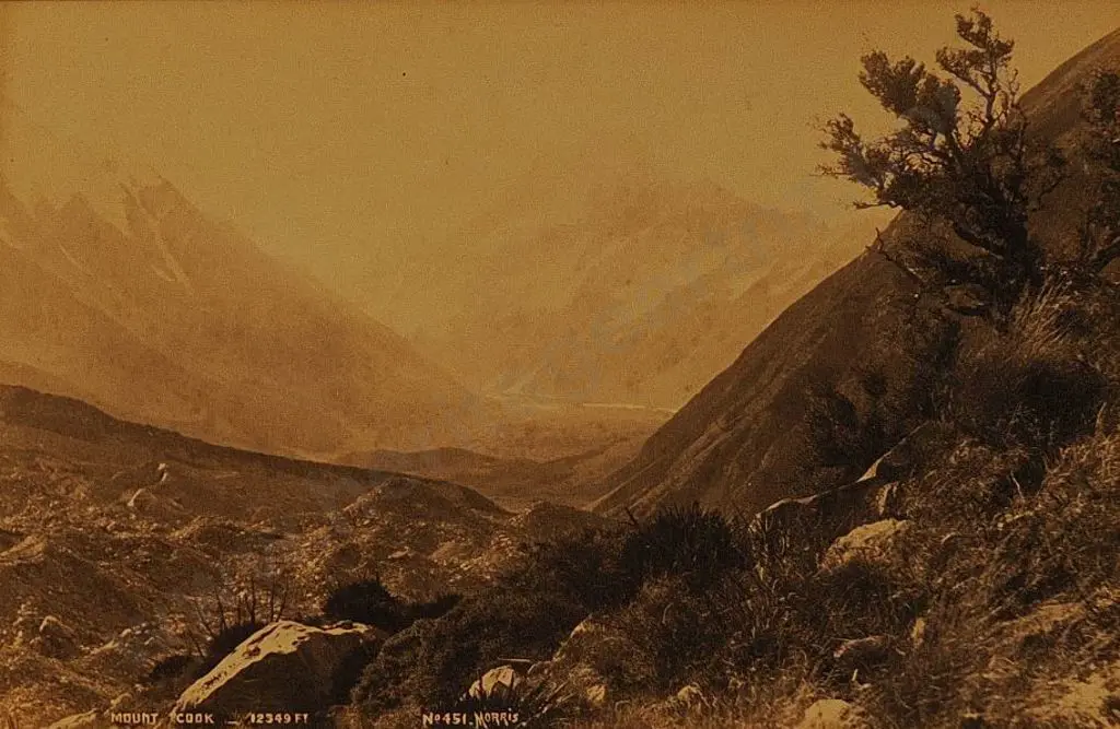 MORRIS, John Richard (1853-1919) - Mount Cook, c. 1880 Image 1++