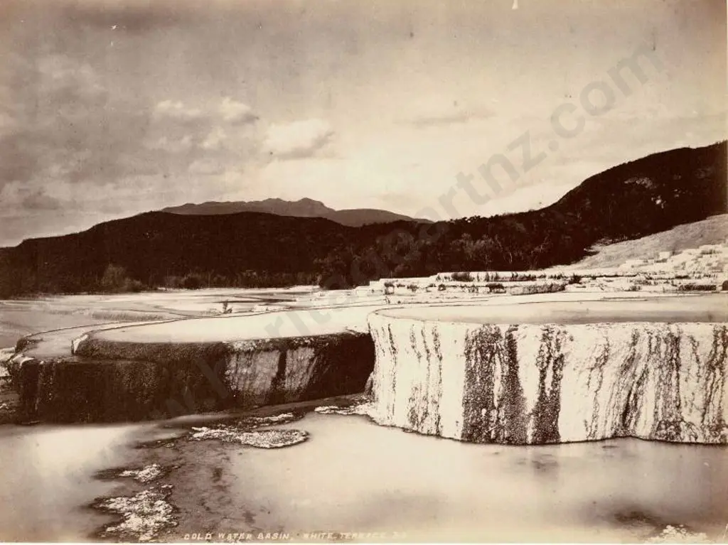 COXHEAD, Frank Arnold (1851-1908) - F.A.C. - Cold Water Basin - White Terraces, c.1880s Image 1++
