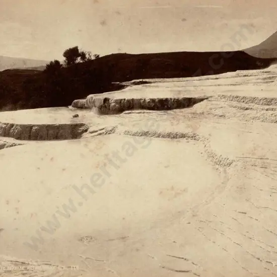 COXHEAD, Frank Arnold (1851-1908) - F.A.C. - White Terraces, Rotomahana, c.1880s