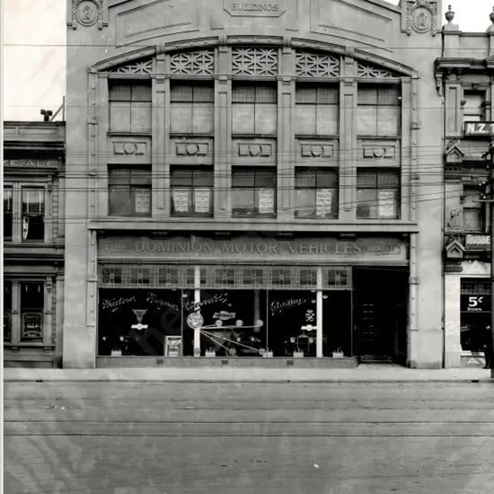 UNKNOWN - Norwood Buildings Wellington. Housing Dominion Motors, c.1930