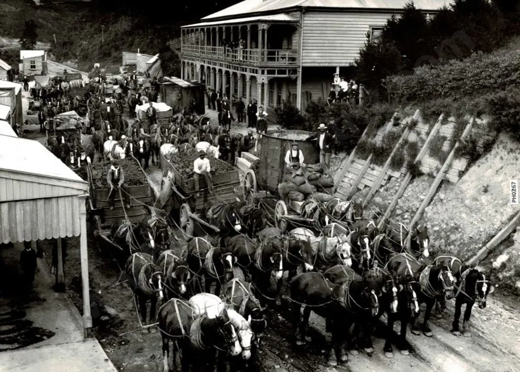 UNKNOWN - All in a Day's Work - Hauling Coal late 19th Century Image 1++