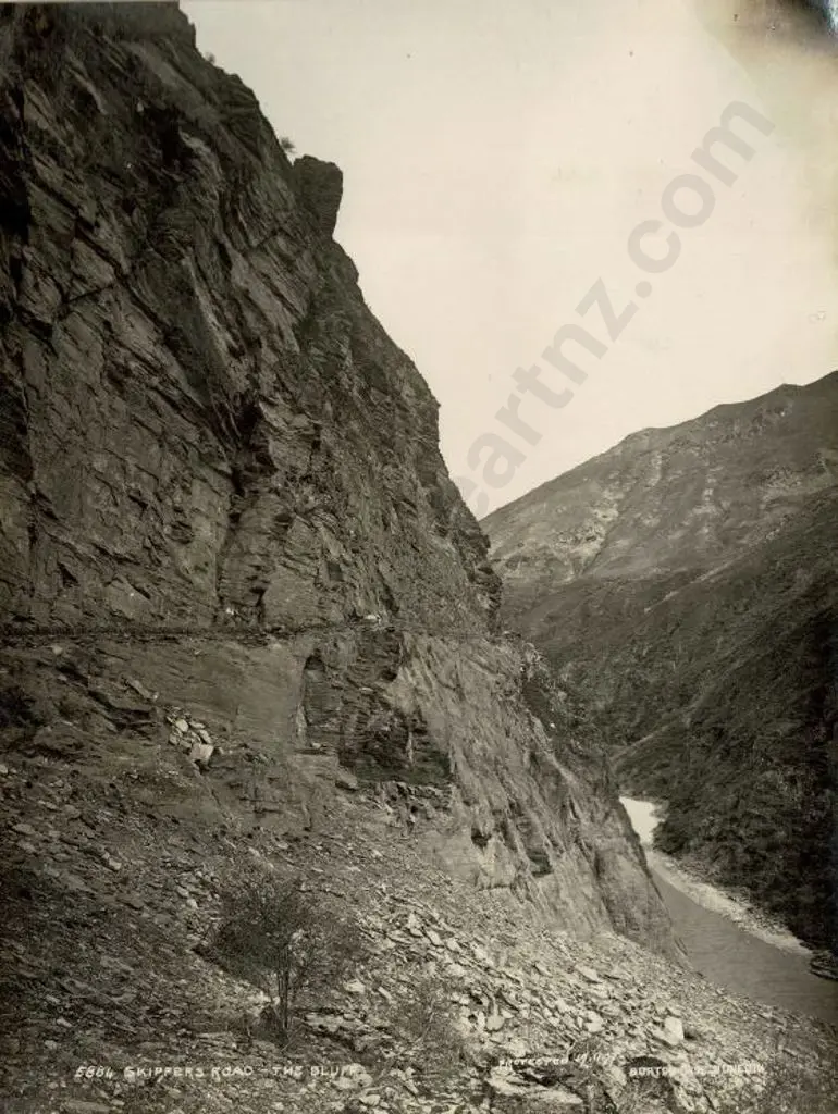 BURTON BROS - Dunedin (1870s-1890s) - Skippers Road, The Bluff, 1897 Image 1++