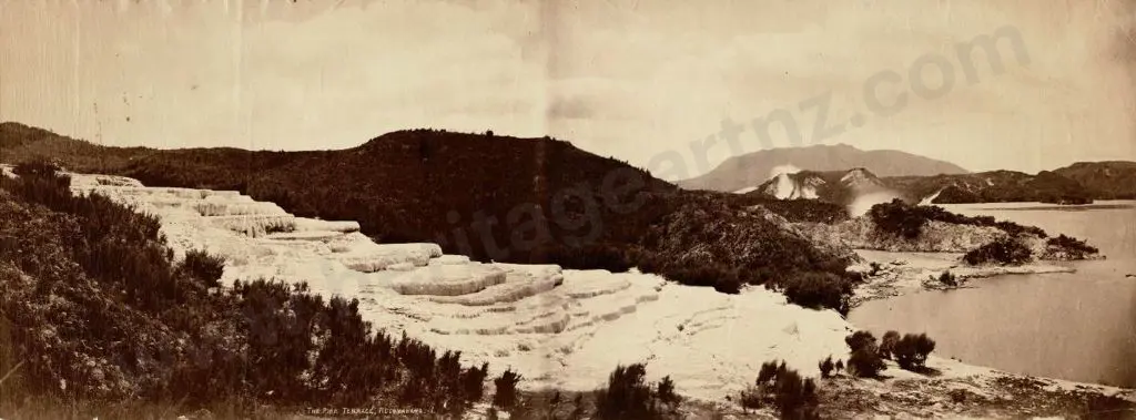 UNKNOWN - The Pink Terrace, Rotomahana, c.1880 Image 1++
