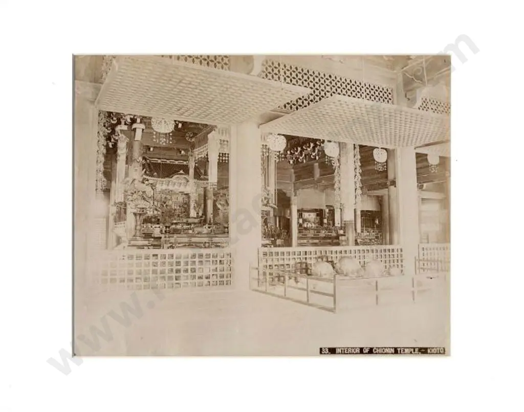 UNKNOWN - Interior of Chionin Temle - Kioto Image 1++