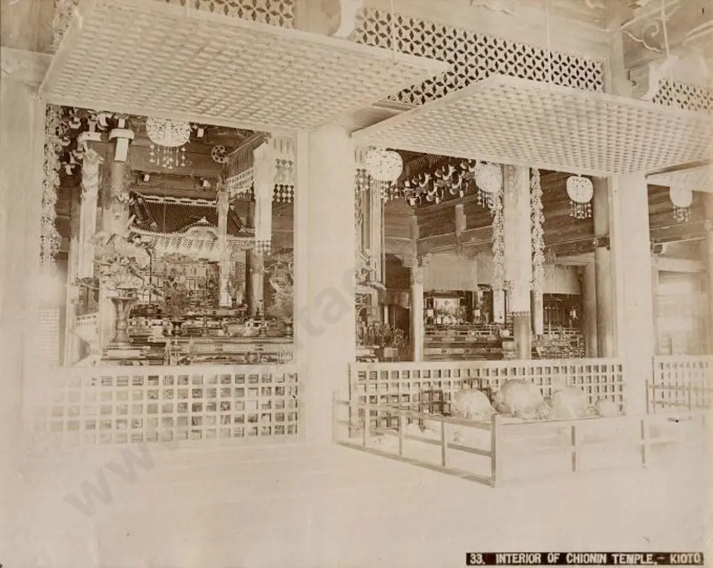 UNKNOWN - Interior of Chionin Temle - Kioto Image 1++