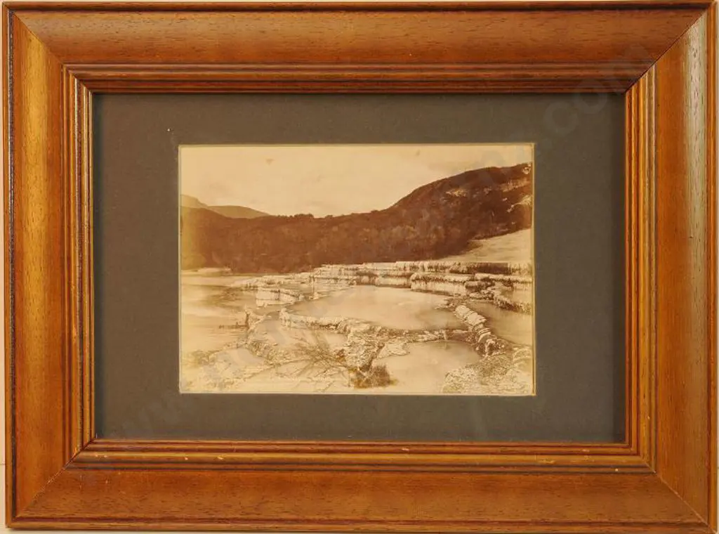 BURTON BROS - Dunedin (1870s-1890s) - Cold Water Basin - White Terraces, c. 1880 Image 1++