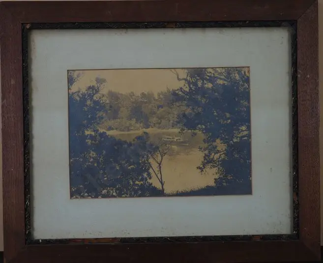 UNKNOWN - Riverboat on River - Late  19th Century Image 1++