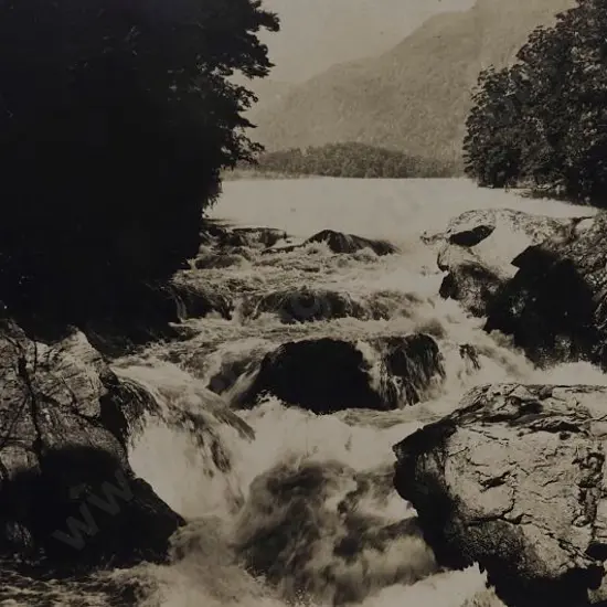 UNKNOWN Photographer - Where Mackenzie Seaforth Leaves Lake Ida