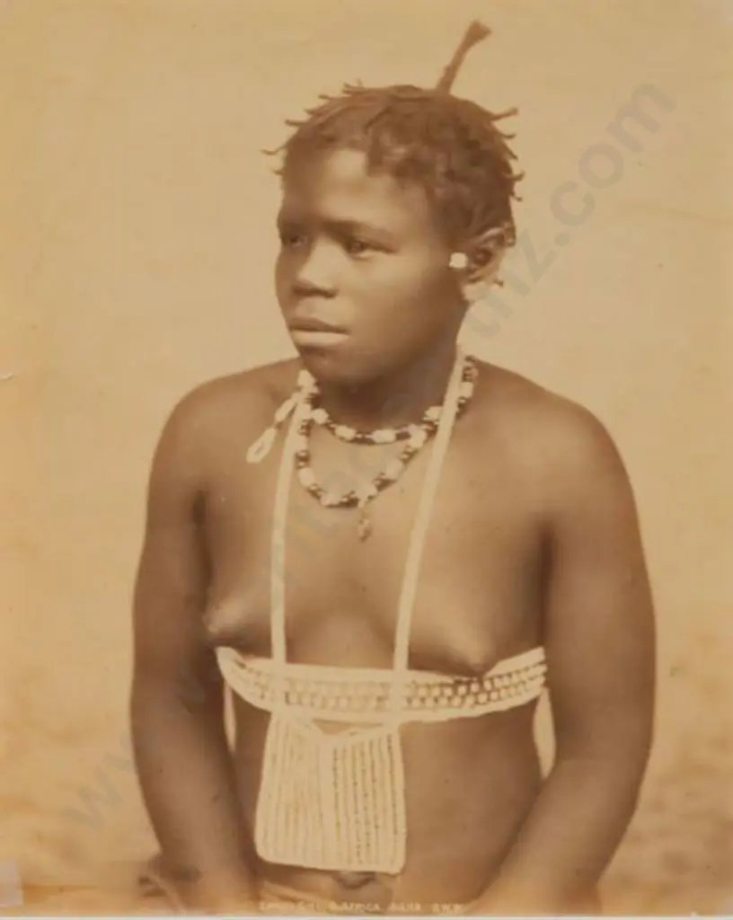 WILSON, George Washington (1823-1893) - Swazi Girl, South Africa c. 1880 Image 1++