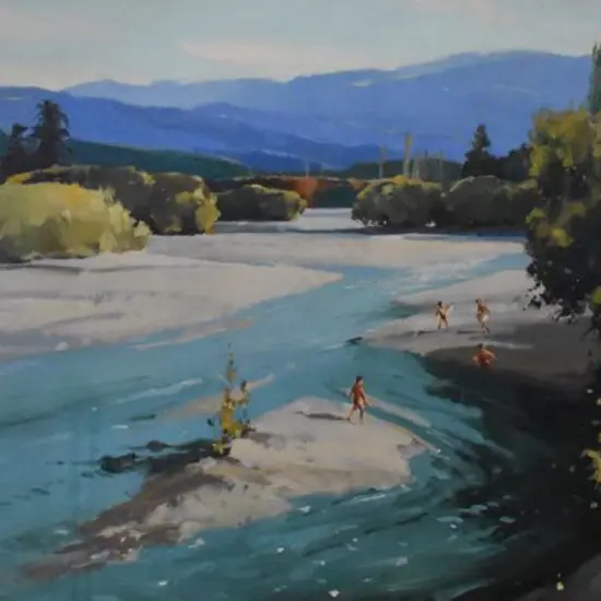NICHOLLS, Colyn (Active 1950s-1980s) - Boys at the River