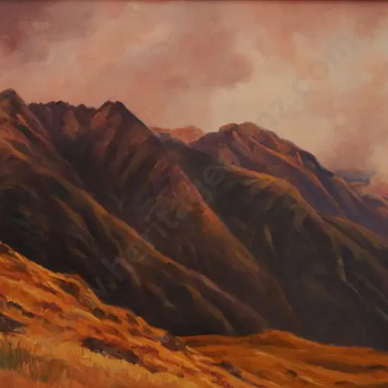 PAPPS, Ernest (1929-) - Storm over  the Tararuas