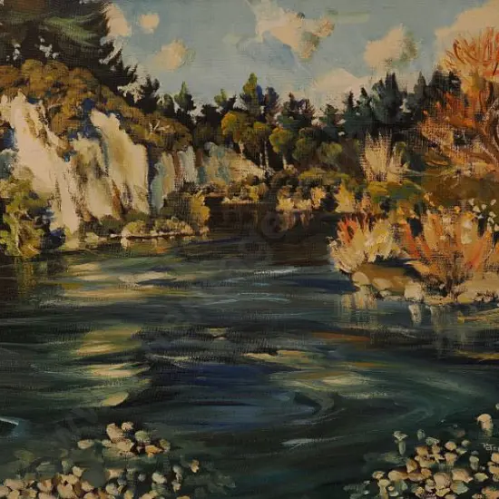 MCINTYRE, Peter (1910-1995) - Tongariro River