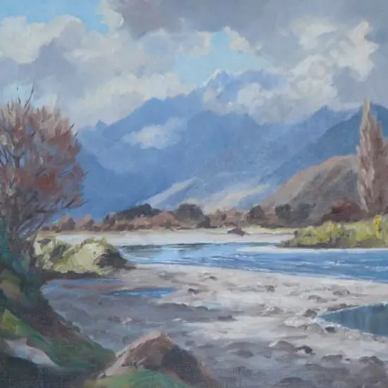 LATTEY, Edward B. [Ted] (1899-1986) - Ohau River, Horowhenua, 1970