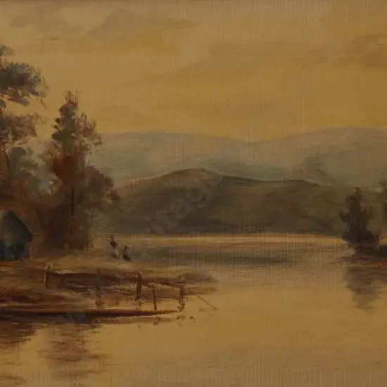 BOLLARD, William Allan (1869-1943) - The Maori Camp, Sunset