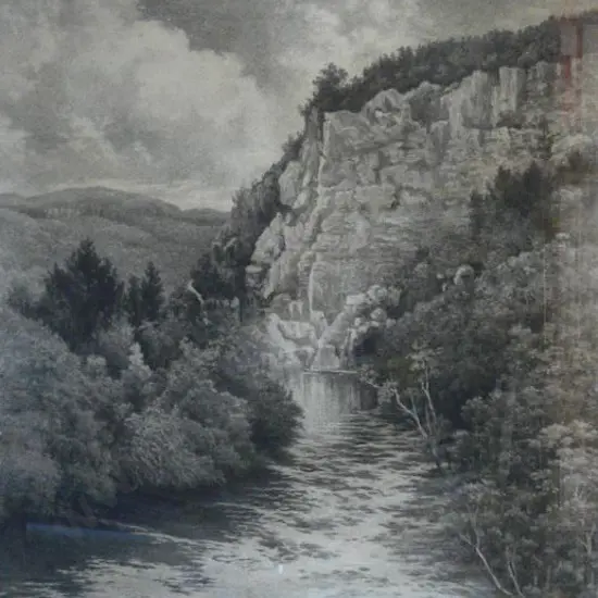 SANDYS, Edwin Roper (1845-1924) - Waikato River at Atiamuri