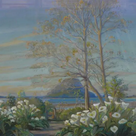 VANE, Kathleen [Kitty] Airini (1891-1965) - Mount Maunganui with Lilies