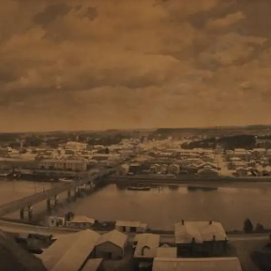 VANIMAN, Melvin (1866-1912) - View of Whanganui from Air 1902 (see note)