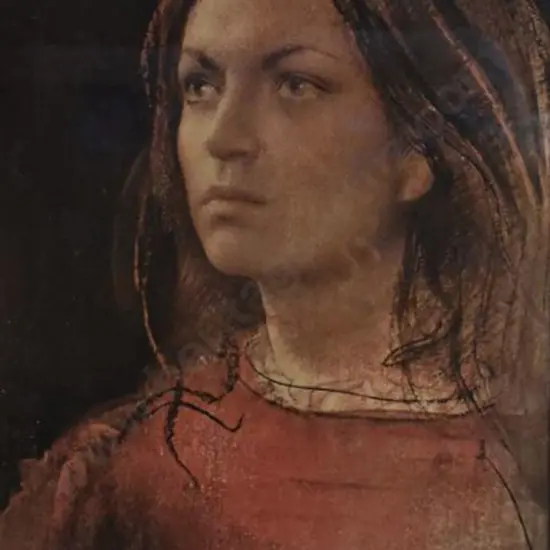 ANNIGONNI, Pietro (1910-1988) - Christine (Note: This high qualilty print appears to carry Annigoni's hand signature on the rear side).