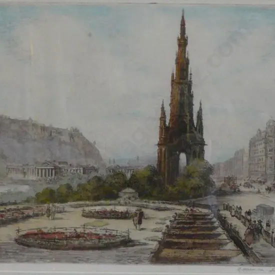 HERDMAN-SMITH, Robert (1872-1945) - Scott Memorial, Edinburgh
