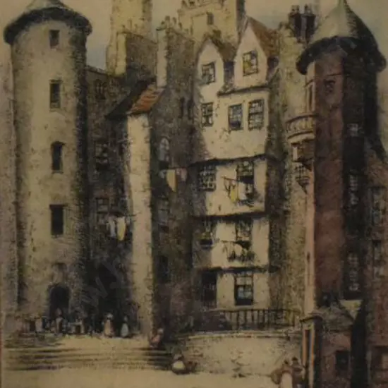 HERDMAN-SMITH, Robert (1872-1945) - Lady Stair's Close, Edinburgh