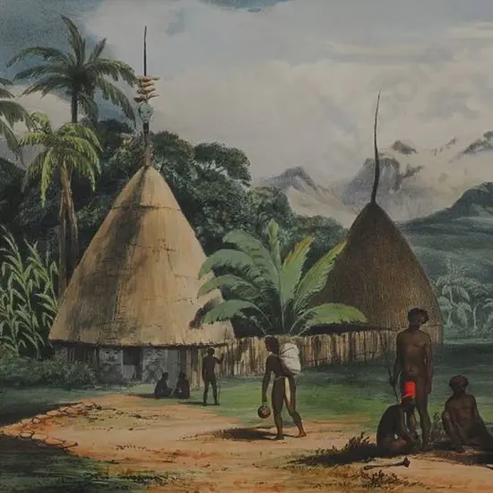 OLIVER, Richard Aldworth (1811-1889) - Puebo, New Caledonia