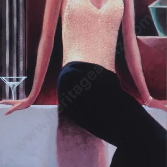 UNKNOWN (Style of Tamara de Lempicka) - Elegant lady seated