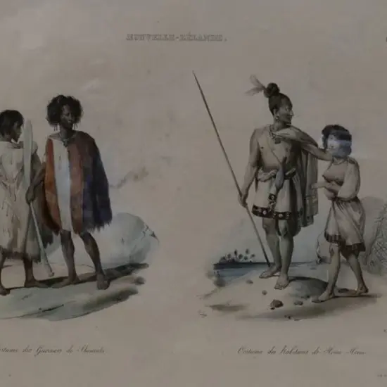 SAINSON, Louis de (1800-1874) - Costume des habitants de Houa Houa - 1835